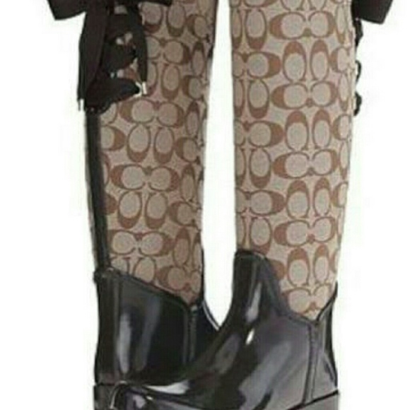 Coach signature tristee rain boots