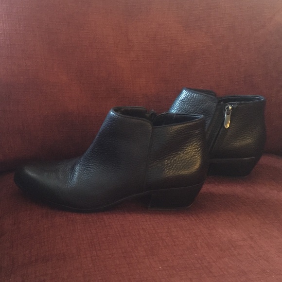 Black Leather Ankle Boot