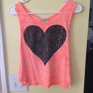 Muscle type heart shirt
