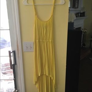 High low yellow dress