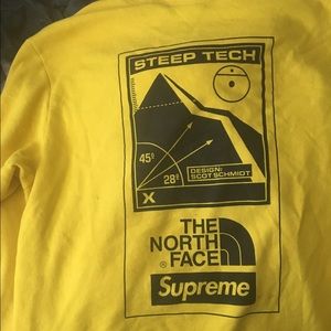 Supreme and north face steep tech jacket