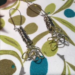 Handcrafted Freeform Wire Earrings