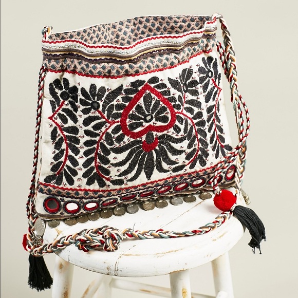 Free People Minta Embroidered Pouch Cross Body Bag - Picture 2 of 4
