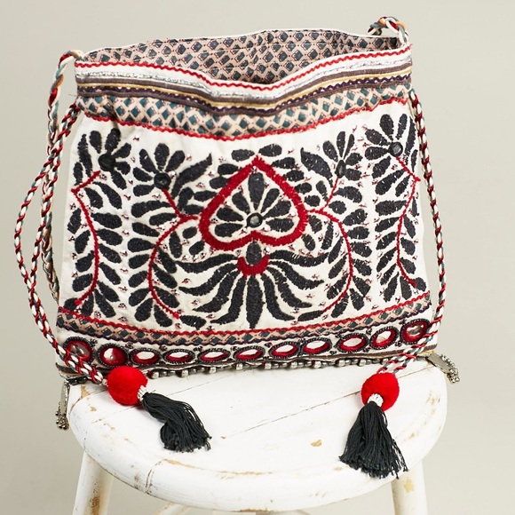 Free People Minta Embroidered Pouch Cross Body Bag - Picture 3 of 4