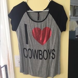 I ❤️ cowboys shirt