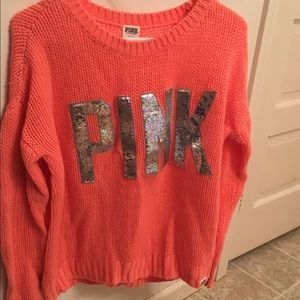 coral PINK oversized sweater