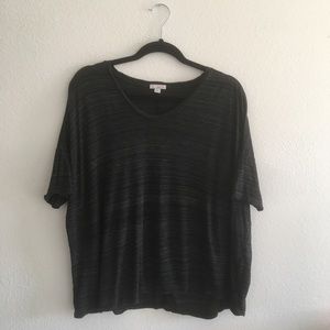 Gap half sleeve slouchy boxy top