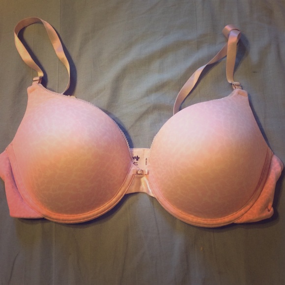 Pink push up bra