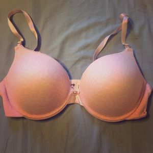 Pink push up bra