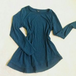 Simply Vera Wang dark turquoise tunic