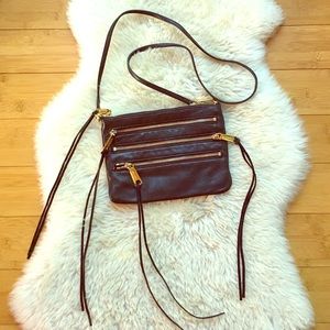 Rebecca Minkoff 4 Zip Crossbody in Black