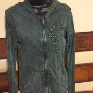 Vocal lightweight sweatshirt with hood