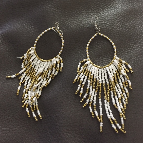 Statement beaded earrings