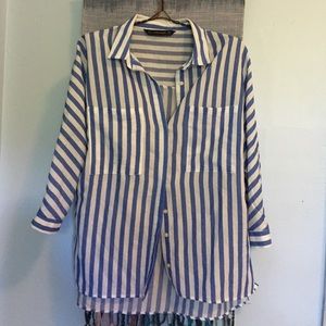 Zara striped button-down Zara striped button-down