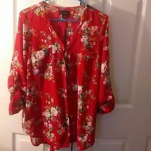 Floral button-up shirt