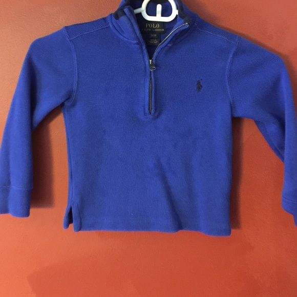 BLUE KIDS POLO Quarter Zip