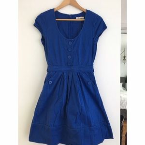Tulle brand blue dress with pockets