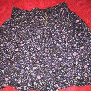 AMERICAN EAGLE flower skater skirt