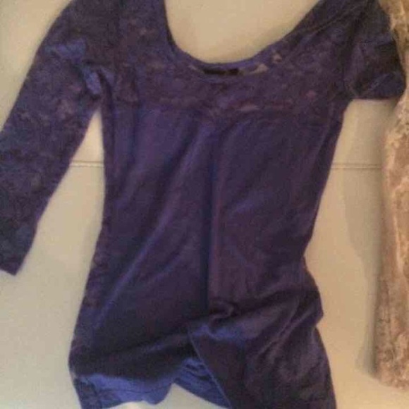 Purple lace top