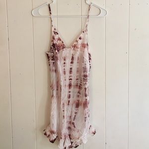 Gypsy05 Tie-dye Rose Beach Romper Size Small