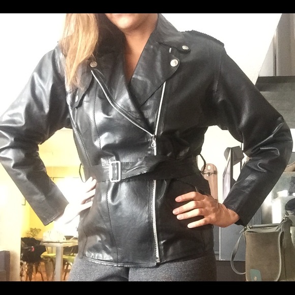 Fendi Jackets & Blazers - Fendi Fendissime Leather Motorcycle Jacket size 8