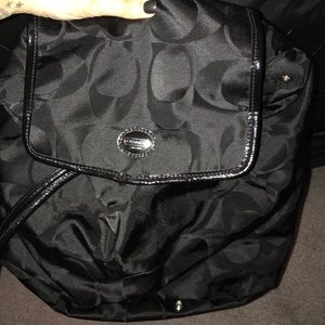 Coach Black Backpack