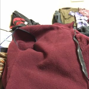 Women's Maroon Sleeveless Jacket
