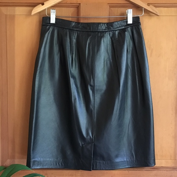 Apostrophe Leather Skirt - Picture 2 of 2