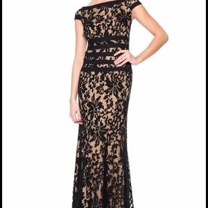 Black lace Tadashi formal gown