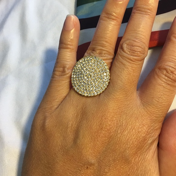 Coach Gold White Stone Ring - Picture 2 of 4