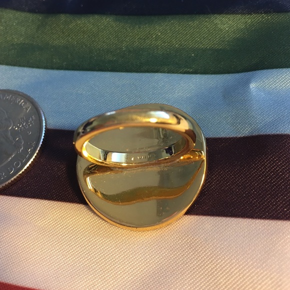 Coach Gold White Stone Ring - Picture 4 of 4