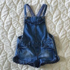 GAP Short Overalls with Ruffle Trim