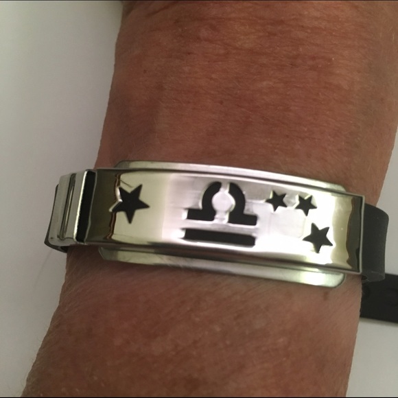 LIBRA-STAINLESS STEEL AND SILICONE BRACELET