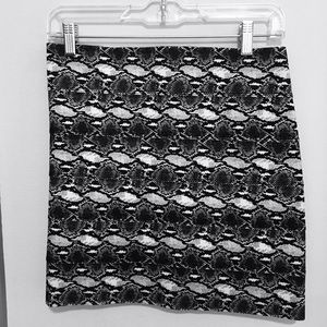 snakeskin bandeau skirt
