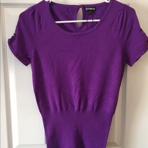 Express short sleeve sweater