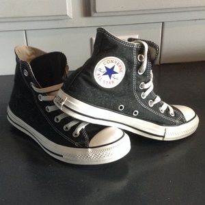 Converse Canvas Chuck Taylor Black Hightop Size 5