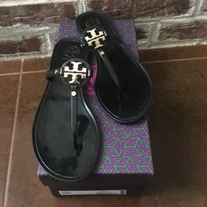 Black Tory Burch Jelly Sandals