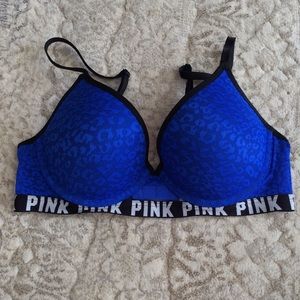 Leopard Lace Push-up Bra from VS PINK Size 32D