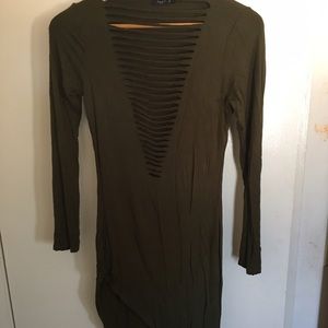 Olive Green Bodycon Dress