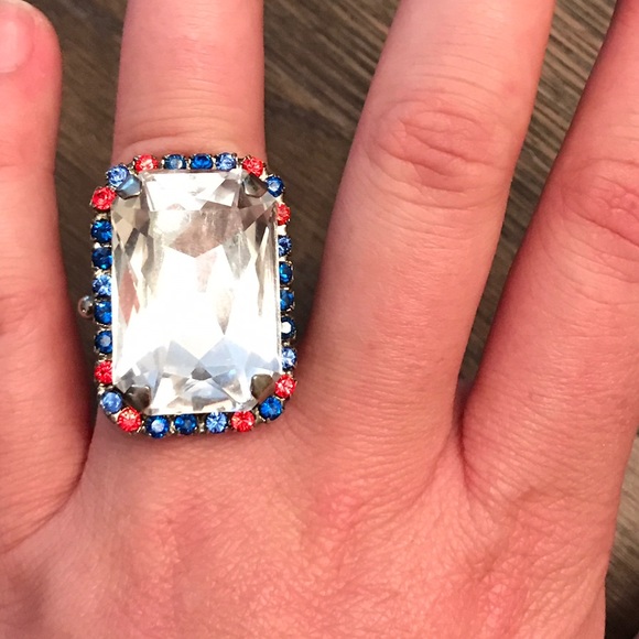 Orange and Blue sorrelli ring