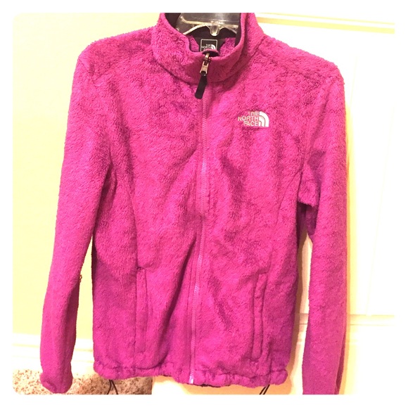 Women's Northface Osito zip up jacket purple/pink