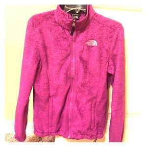 Women's Northface Osito zip up jacket purple/pink