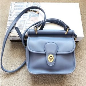 Vintage Coach Rare Periwinkle Blue Mini Willis bag