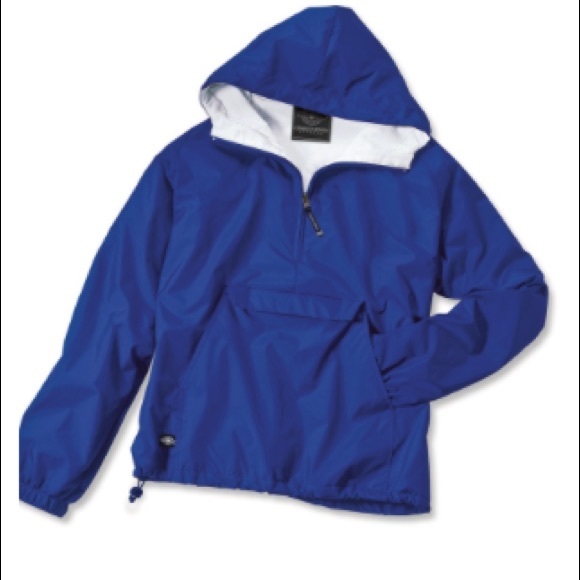 Charles River Rain Jacket Royal Blue