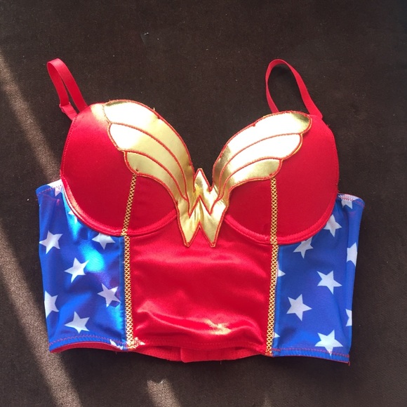 Wonder Woman crop corset