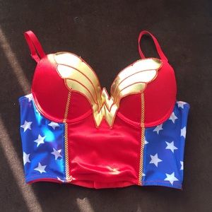 Wonder Woman crop corset