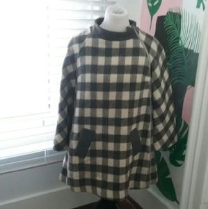 Vintage Buffalo Check Swing Coat