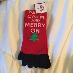 CHRISTMAS TOE SOCKS!!