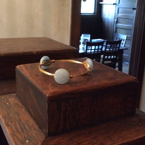 Light blue bourbon and boweties bracelet