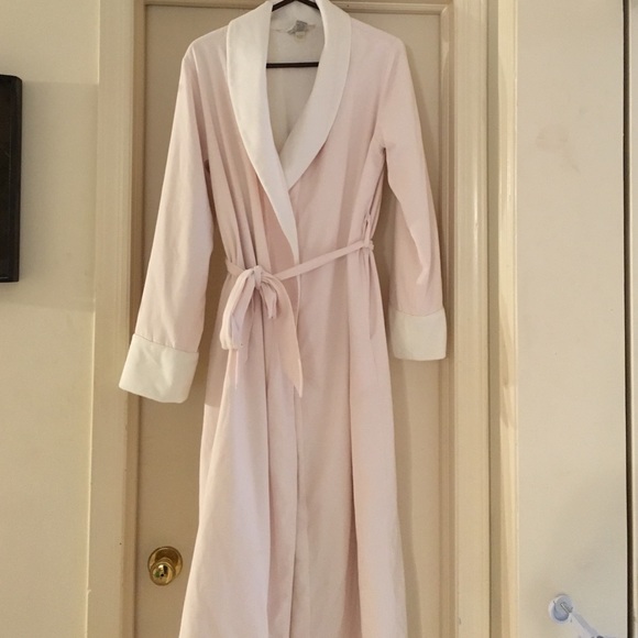 Pale pink bathrobe
